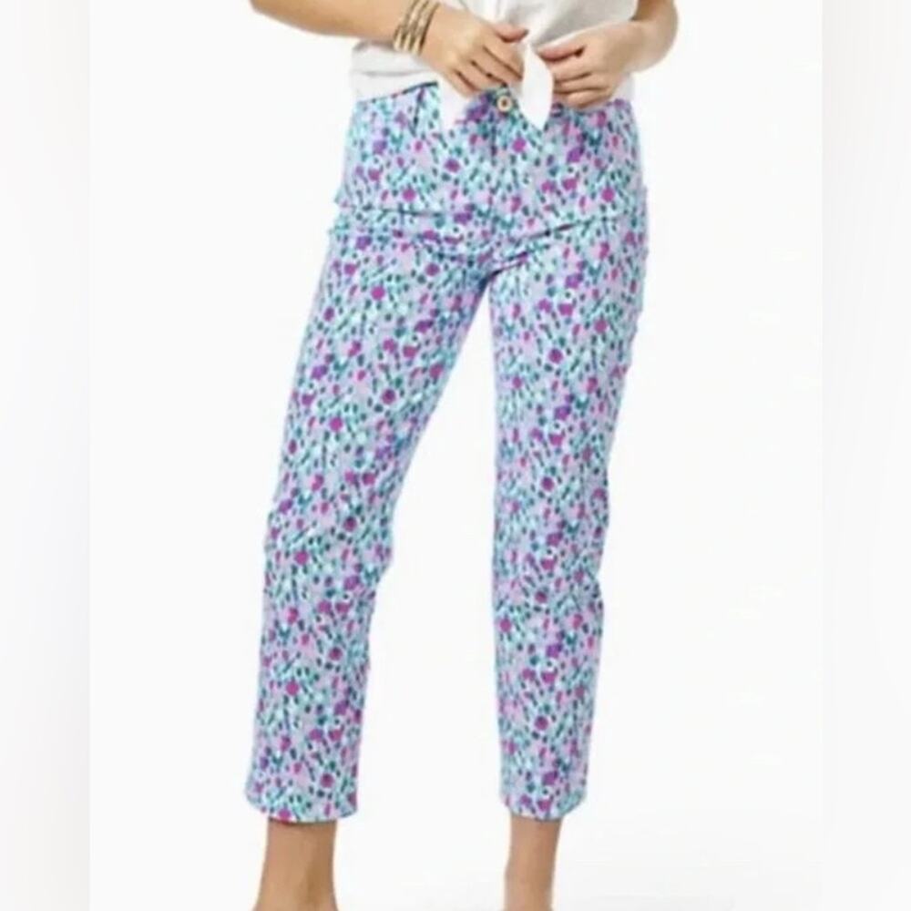 NEW Lilly Pulitzer Divia Stretch Pant " HOTTIE DOTTIE"